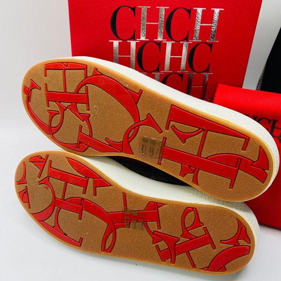 CH Carolina Herrera Canvas Bamba Sneakers Size 7 NWB AUTHENTIC - Picture 8 of 9